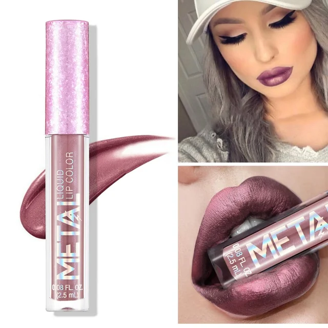 1PC Shimmer Glitter Waterproof Liquid Lipstick Moisturizer Cosmetic