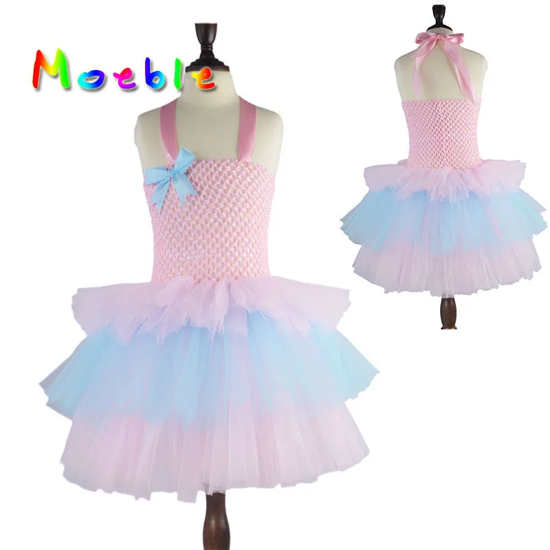 Buy Lovely Pink Layers Girl Summer Tutu Dress Fluffy