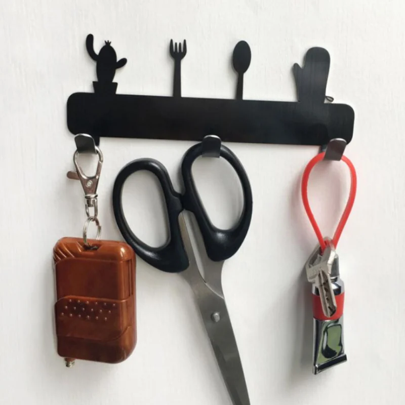 

3 Hooks Home Kitchen Bathroom Decor Wall Vintage Style Coat Hat Bag Hanger Rack Holder Multi-Purpose Hooks