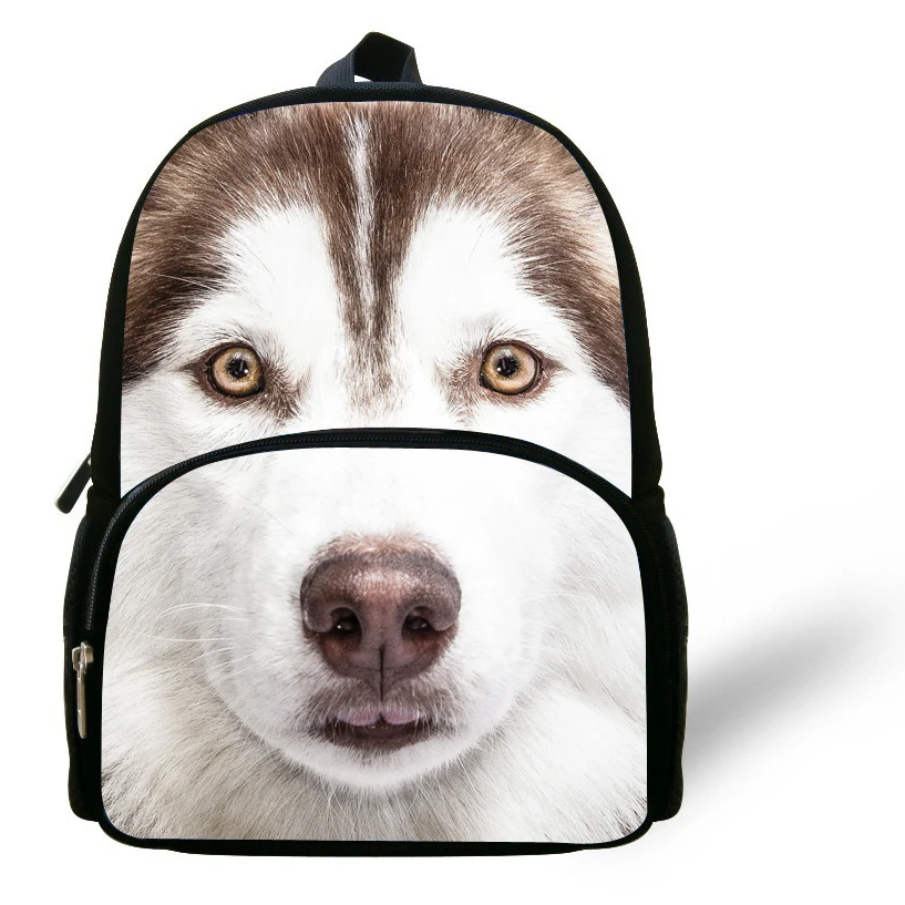 Fashion 12 inch Kids Backpack Dog Husky Animal Bag For School Aged 1 6 Children School Bags Boys