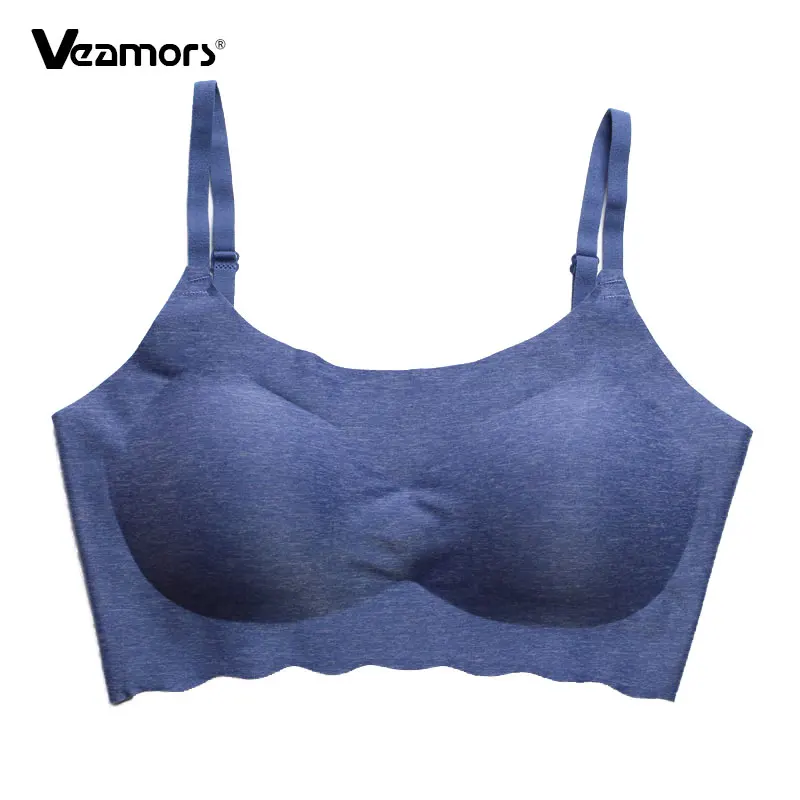 

VEAMORS Women's Seamless Adjustable Push Up Bra,Female Confortable Wireless Intimates Underwear Tops,4 Colors Stretch Padded Bra