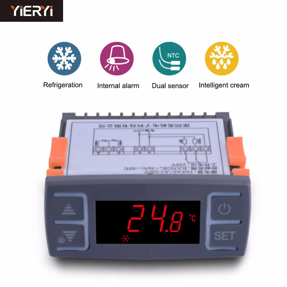 Yieryi MH1210E AC220V цифровой холодильник регулятор температуры морозильник Холодильный