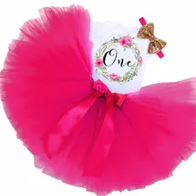 Детские комплекты с юбкой-пачкой для первого дня рождения летняя одежда комплекты одежды для маленьких девочек одежда для детской вечеринки, наряды для торта, костюм для съемок