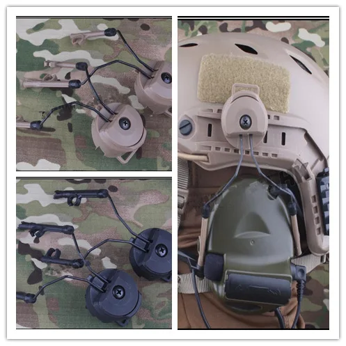 

Emerson FAST Helmet Accessories RAIL ADAPTER SET Peltor Comtac Headset Ops-Core Helmet ARC Rail Adapter FOR C1 C2 C4 BD5672