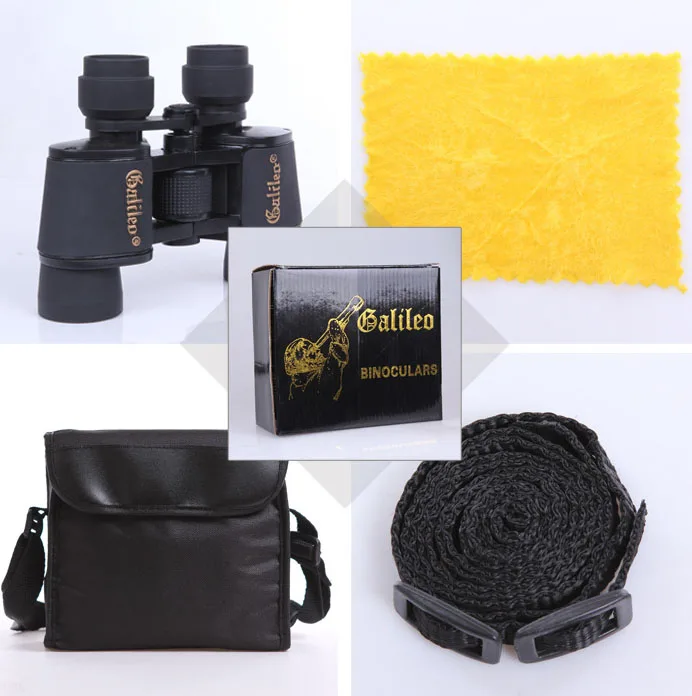 Galileo 8x40 Green Film Binoculars 140m/1000m High definition Optical