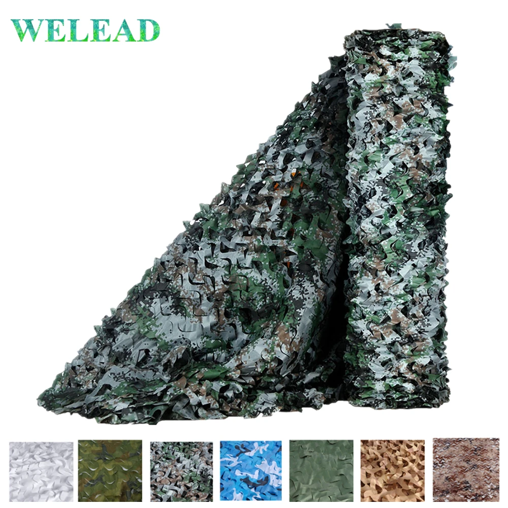 WELEAD 1 5x7 простой тент для автомобильных обложек охотничья камуфляжная сетка Scrim