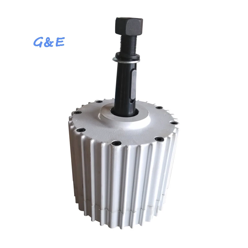 

Free Shipping 2KW Hydro Generator 2000W 48V/96V/110V/120V/220V/230V/240V/380V Low Rpm AC Output PMG Permanent Magnet Generator