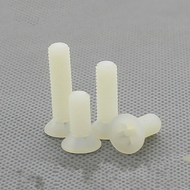 

10Pcs DIN965 ISO7046 GB819 JISB1111F M5 M6 M8 Flat Head Phillips Screws Nylon Plastic Screw