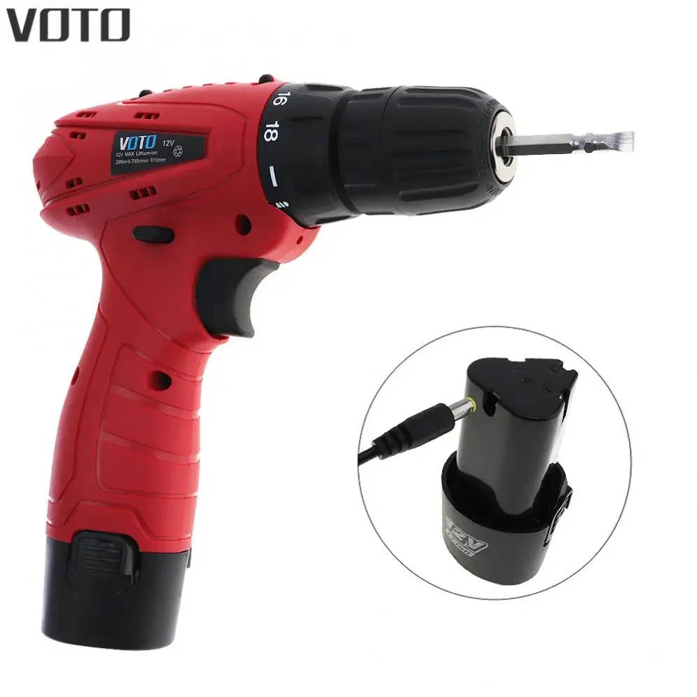 12V Electric Screwdriver Lithium Battery Rechargeable Parafusadeira Furadeira Multi-function Cordless Electric Drill Power Tools