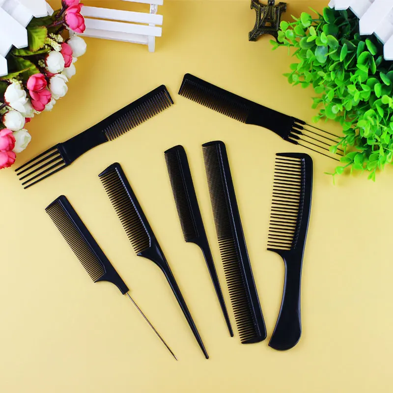10pcs Black Fine-tooth Comb Metal Pin Hairdressing Hair Style Rat Tail Brush Professional Hairdressing Salon barber Tool Hot 10pcs Black Fine-tooth Comb Metal Pin Hairdressing Hair Style Rat Tail Brush Professional Hairdressing Salon barber Tool Hot