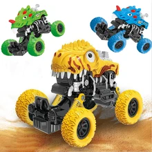 Dinosaur Climbing Car Big Wheel Off Road Vehicle Tyrannosaurus Model Pull Back Car Toys for Children Birthday Christmas Gift big tyrannosaurus