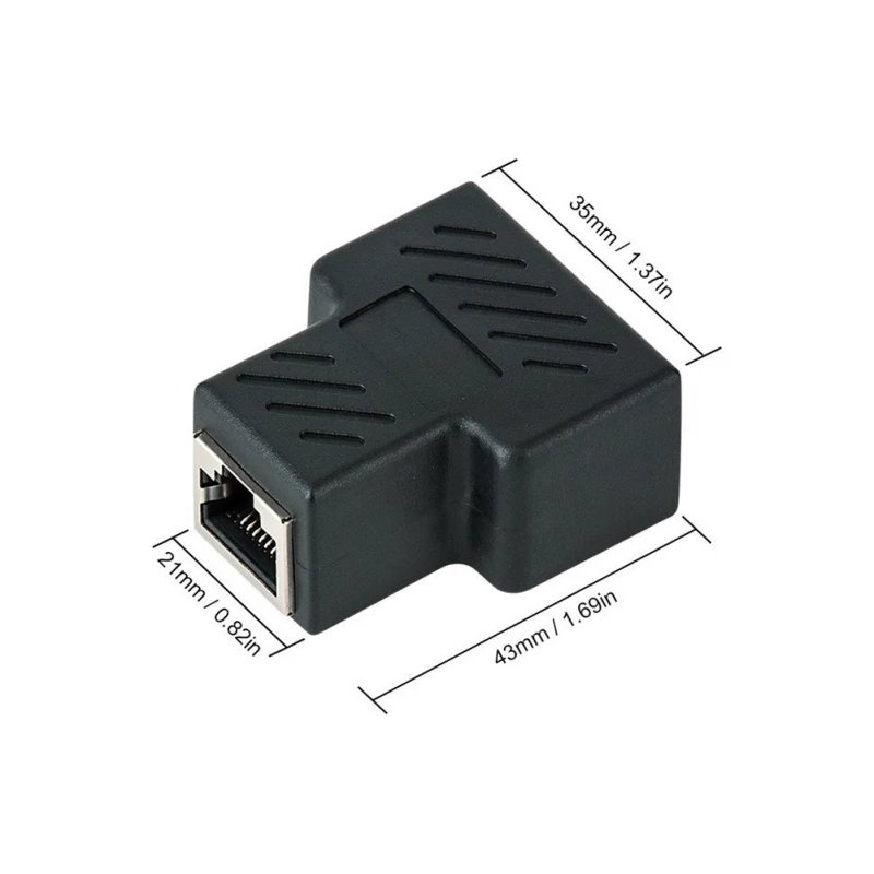 Двойной женский порт CAT5/CAT 6 LAN Ethernet Sockt сетевые соединения сплиттер адаптер| |