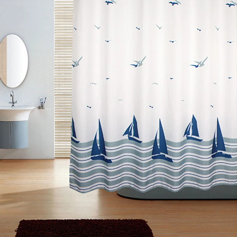 Shower curtain European style thick/waterproof/mildew/polyester heavy