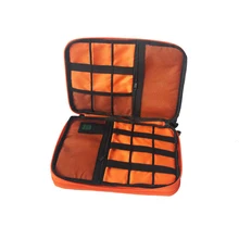 1PCS Travel Storage Bag Waterproof 2 Layer USB Cable Ipad Organizer Cellphone Earphone Power Bank Electronic Digital Gadget Case