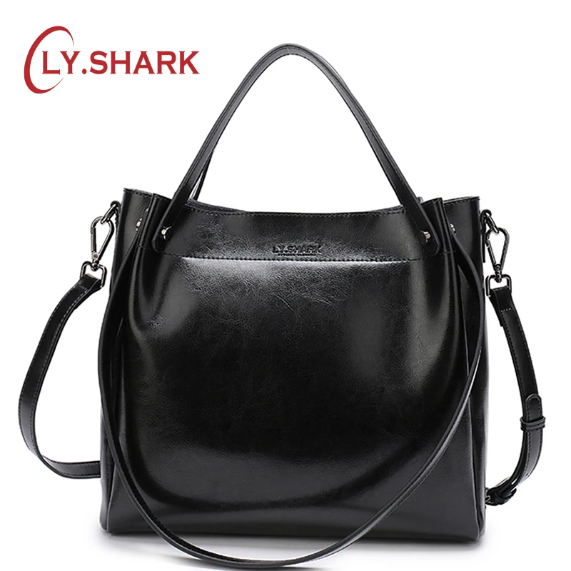

LY.SHARK Female Bag Ladies Genuine Leather Bags For Women 2018 Crossbody Messenger Bag Women Shoulder Bag Women Handbag Red Big
