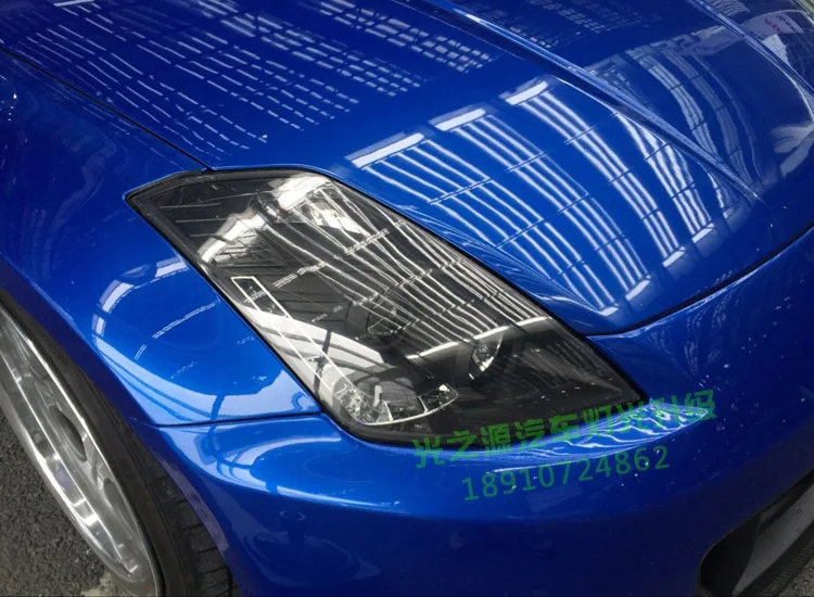 Hireno налобный фонарь для 2003-08 Nissan 350Z передних фар сборки светодиодный DRL ангел объектив двойной луч ксеноновые 2 шт