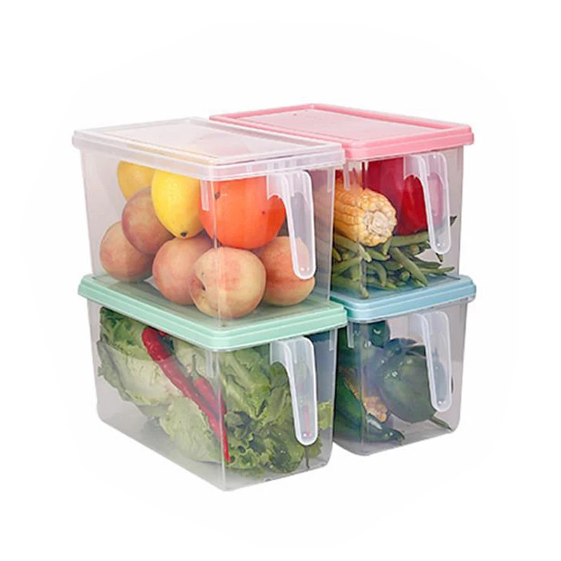 Пластиковая коробка для хранения кухонного холодильника, контейнер для еды, прозрачный органайзер для хранения яиц, рыбы, фруктов, свежего холодильника