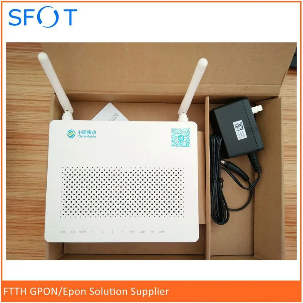 Английская версия HS8545M беспроводной GPON терминал ONU 4 порта Ethernet + 1 телефона WiFi с China