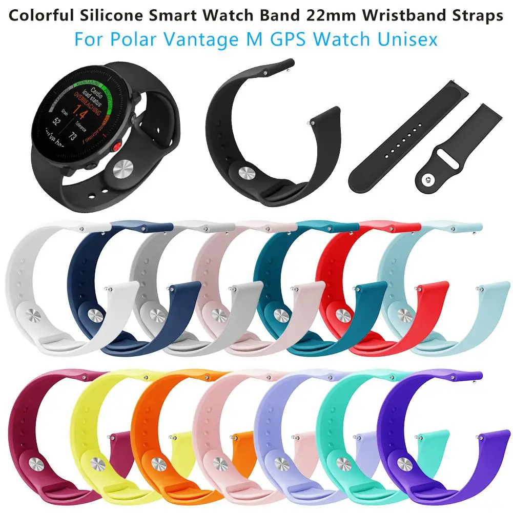 

Colorful Wrist Band Strap For POLAR Vantage M Smartwatch Band Bracelet Wristband Strap Replacement Accessories Silicone Band