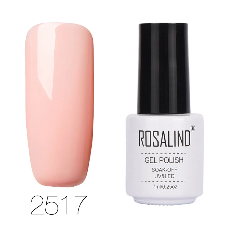 ROSALIND, 7 мл, 68 цветов, серия, Гель-лак для ногтей, лак, гель-краска, замочить, Vernis, полуперманентный, УФ-лак для ногтей, гель-лаки - Цвет: 2517