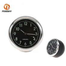Posbay универсальные автомобильные кварцевые часы с подсветкой и цифровым дисплеем, автомобильные часы, аксессуары для интерьера