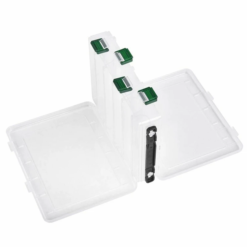 PP Double Sided Fishing Lure Tackle Tools Box Large Capacity Fishhooks Float Sinker Line Box Fishing Accessories
