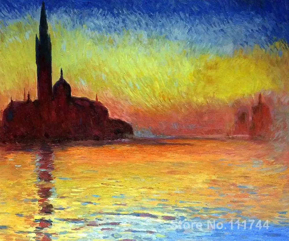 

Paintings by Claude Monet San Giorgio Maggiore by Twilight decorative art handmade High Quality