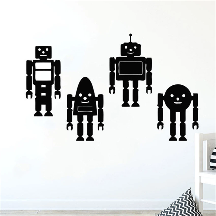 Wall Decal Robot Space Vinyl Sticker Decals Nursery Baby Room Boys
