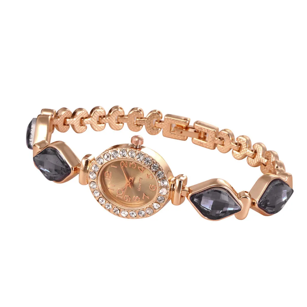 

Luxury Women Wristwatch Watches Rhinestone Stainless Steel Ladies Bracelet Watch Casual Quartz Watch Clock Montre Femme #85