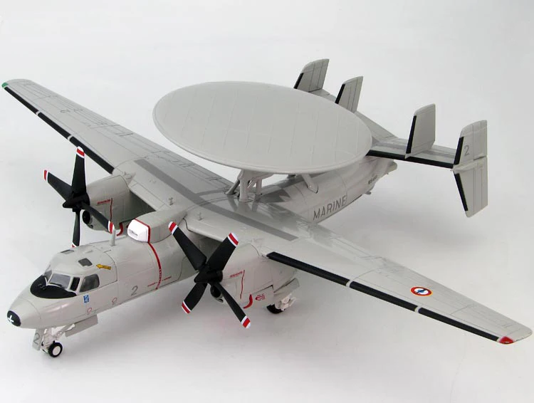 

Scale Models 1:72 HA4803 French Navy E-2C Hawkeye early warning aircraft carrier Static Simulation Model