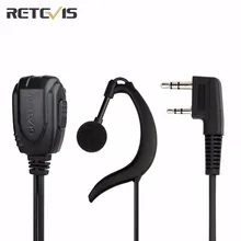Walkie Talkie Accessories Retevis C Type Earpiece For Retevis RT23 Cross-band Repeater Dual PTT Amateur Two Way Radio J9122A
