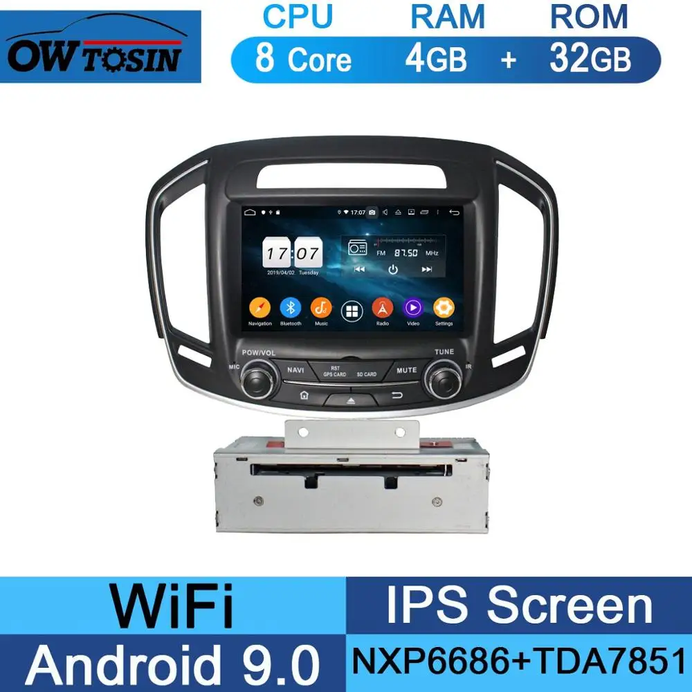 " ips 1920*1080 8 ядерный 4G+ 64G Android 9,0 автомобильный dvd-плеер для Buick Regal Vauxhall Insignia/Opel Insignia CarPlay - Цвет: 32G