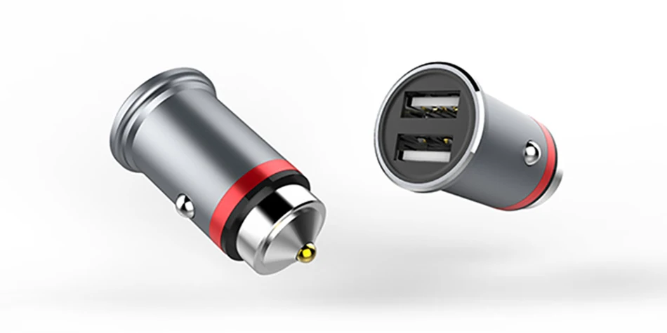 !ACCEZZ USB Car Charger Dual Port Adapter 3.1A 5V With LED Charger Universal For Xiaomi iPhone XS XR Huawei Samsung Mobile Phone (15)