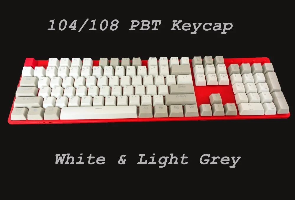 MP Ретро Keycap PBT белый и серый двойной съемник с подсветкой Вишневый выключатель MX для NOPPOO/Ducky/filco проводная USB механическая клавиатура колпачка - Цвет: Light Gery