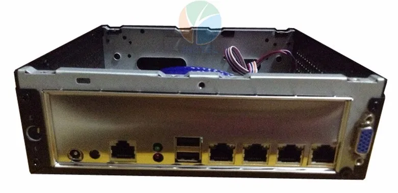 Дешевые Barebone брандмауэр маршрутизатор сервер с DC12V один вход питания Поддержка VGA дисплей Выход
