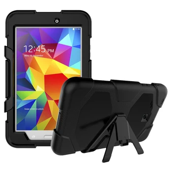 

New Dual Layers PC+TPU Tablet PC Cases with Kickstand for Samsung Galaxy E 8.0 T377/T375 the Front Panel with Protection Film
