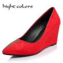 Shoes Woman 2017 New High Heels Ladies Pumps Sexy Wedge Heels Footwear Woman Shoes Zapatillas Mujer Sapato Feminino Chaussure