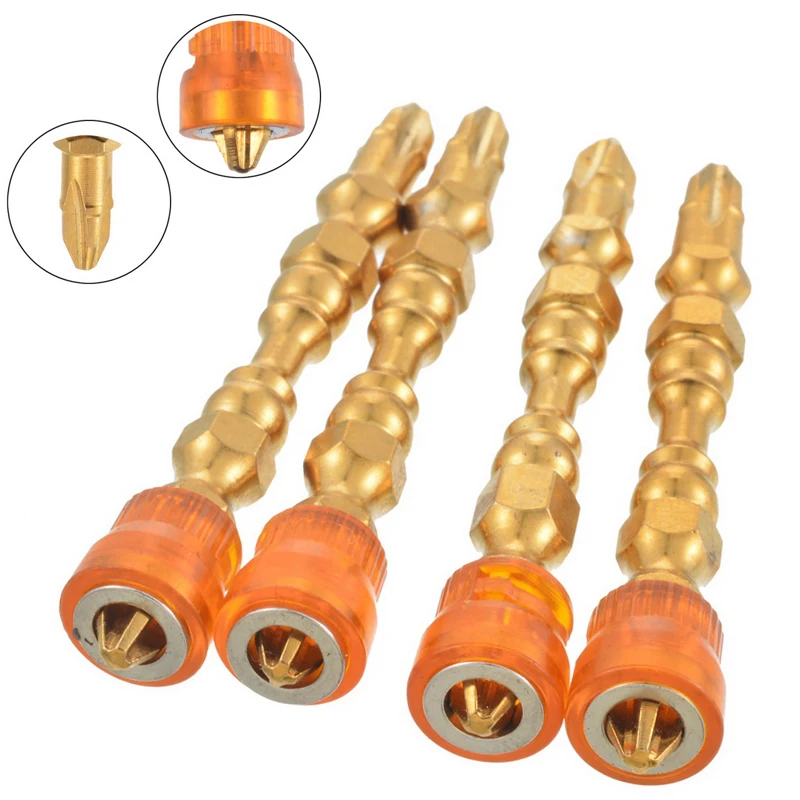 

Junejour 1pcs 100mm Magnetic Screwdriver Sets Multitool Ph2 Phillips Bits Screwdriver 1/4" Hex Shank Depth Stop for Plasterboard