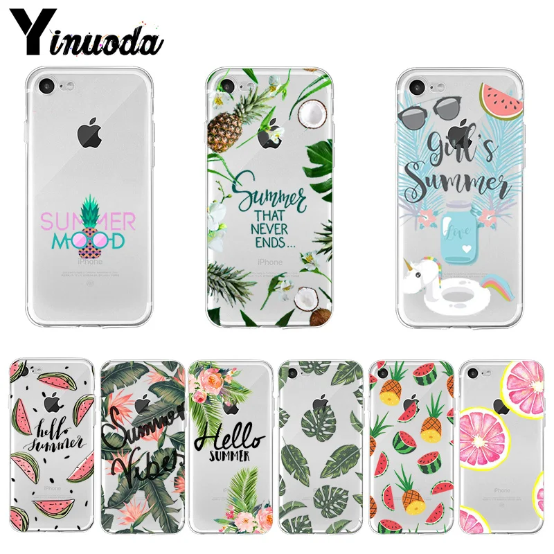 Yinuoda Hello cool summer TPU силиконовый чехол для телефона аксессуары Apple iPhone 8 7 6 6S Plus X XS max 5 5S