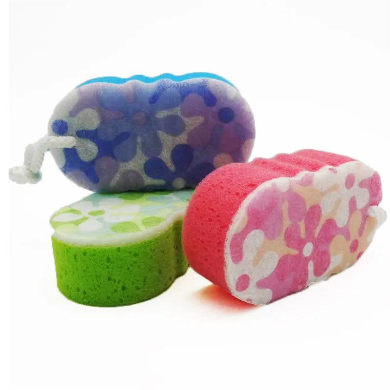 

1 pc sponge Bath brush Shower Body Washing Clean Exfoliate Puff Scrubbing Exfoliating Scrubber Glove Sponge Bathroom Tools