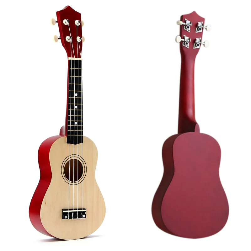 21 inch Soprano Ukulele 4 Strings Hawaiian Guitar Uke+ String+ Pick For Beginners kid Gift(Natural