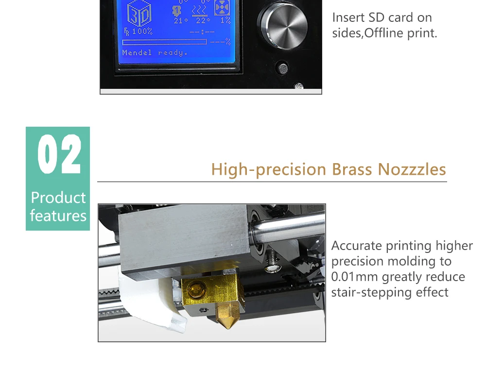 Anet A8 plus A6 авто A6 3d Принтер Высокоточный экструдер Reprap Prusa i3 3d принтер комплект DIY Impresora 3d с PLA нитью