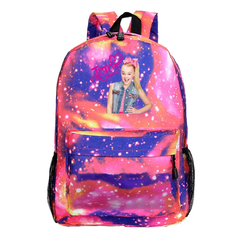 

Beautiful Jojo Siwa Backpack Boys Girls School Backpacks Children High Quality School Book knapsack for Teens Kids