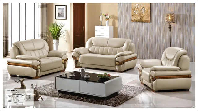 Iexcellent Modern Design Genuine Leather Sectional Sofa Set Iexcellent Modern Design Genuine Leather Sectional Sofa Set Living Room Furniture 1