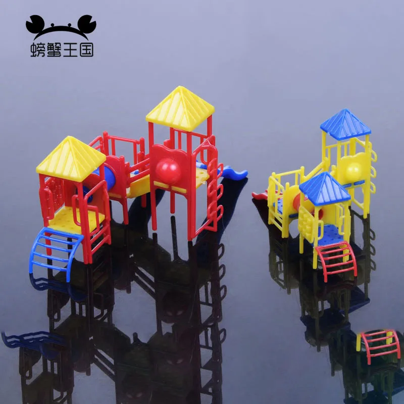 HO N масштаб 1: 87 1:150 детская игровая площадка парк с горками Набор для модель расположения поезда
