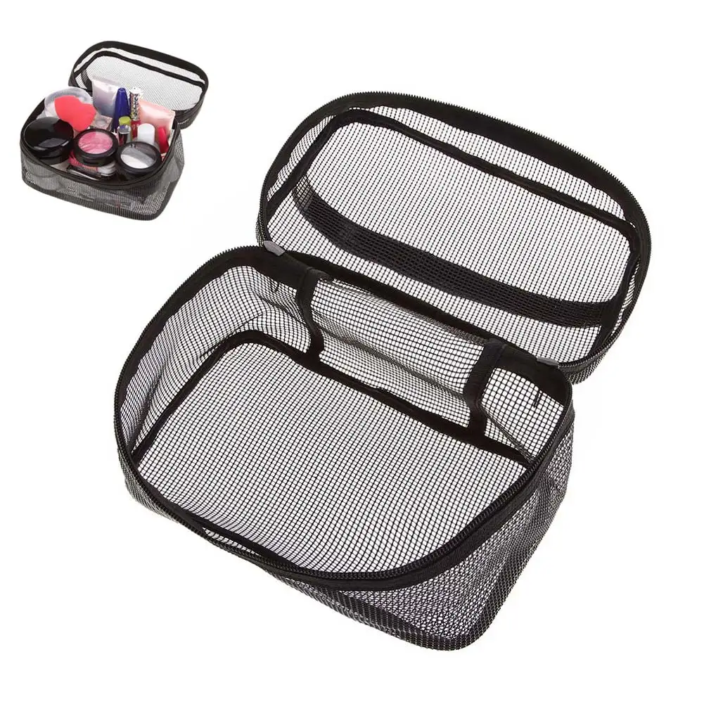 

Portable Women Mesh Makeup Cosmetic Storage Bag Travel Organizer Cases WML99