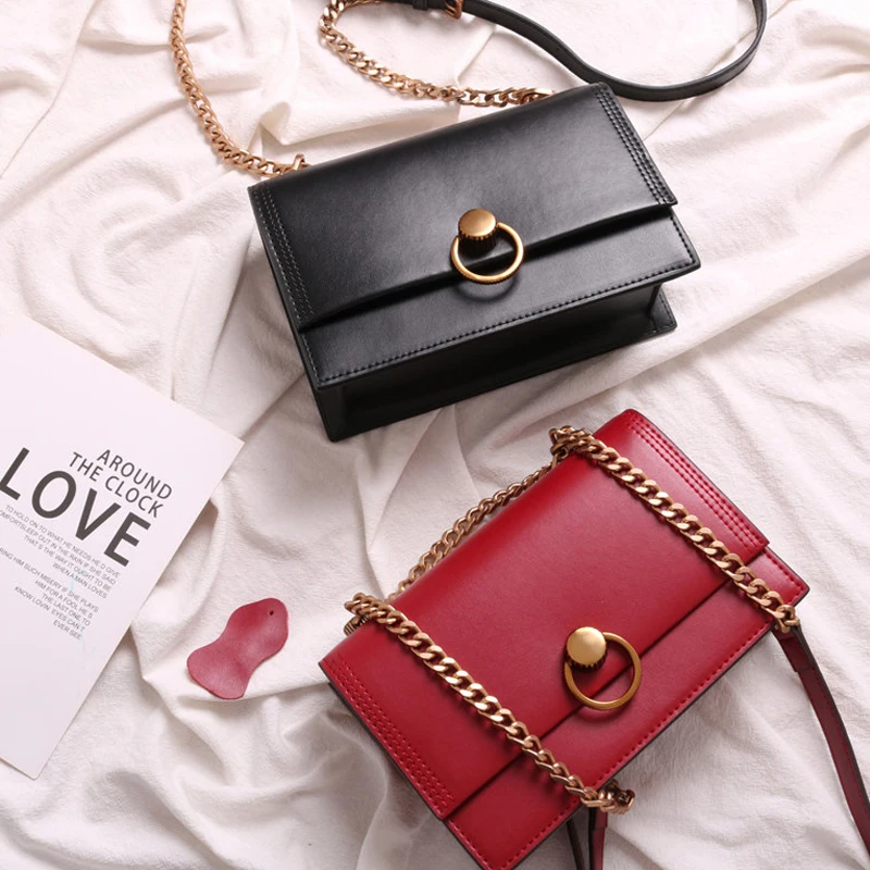 

2019 Best Deal Cow Leather Shoulder Bag Chains Crossbody Bags For Women Genuine Leather Bolsas Feminina Quality Ladies Hand Bags