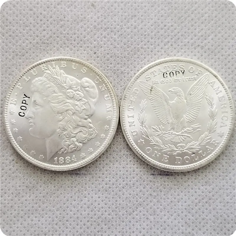 UNC USA(1878-1904) P Morgan Dollar UNC COPY COINS - Цвет: 1884