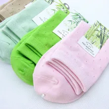 10 шт. = 5 пар бамбуковых волокон Антибактериальные Женские носки, зеленый, розовый, хаки, черный