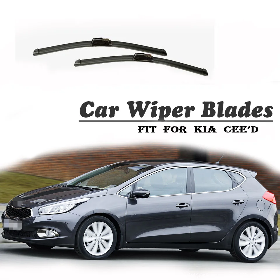 BOOMBLOCK 2PCS High Quality Front Windshield Wiper Blades For Kia 2010- Kia Ceed Cee'd ED JD Accessories